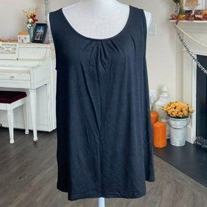 iGenjun Black Sleeveless Top Perfect for Layering Size Large